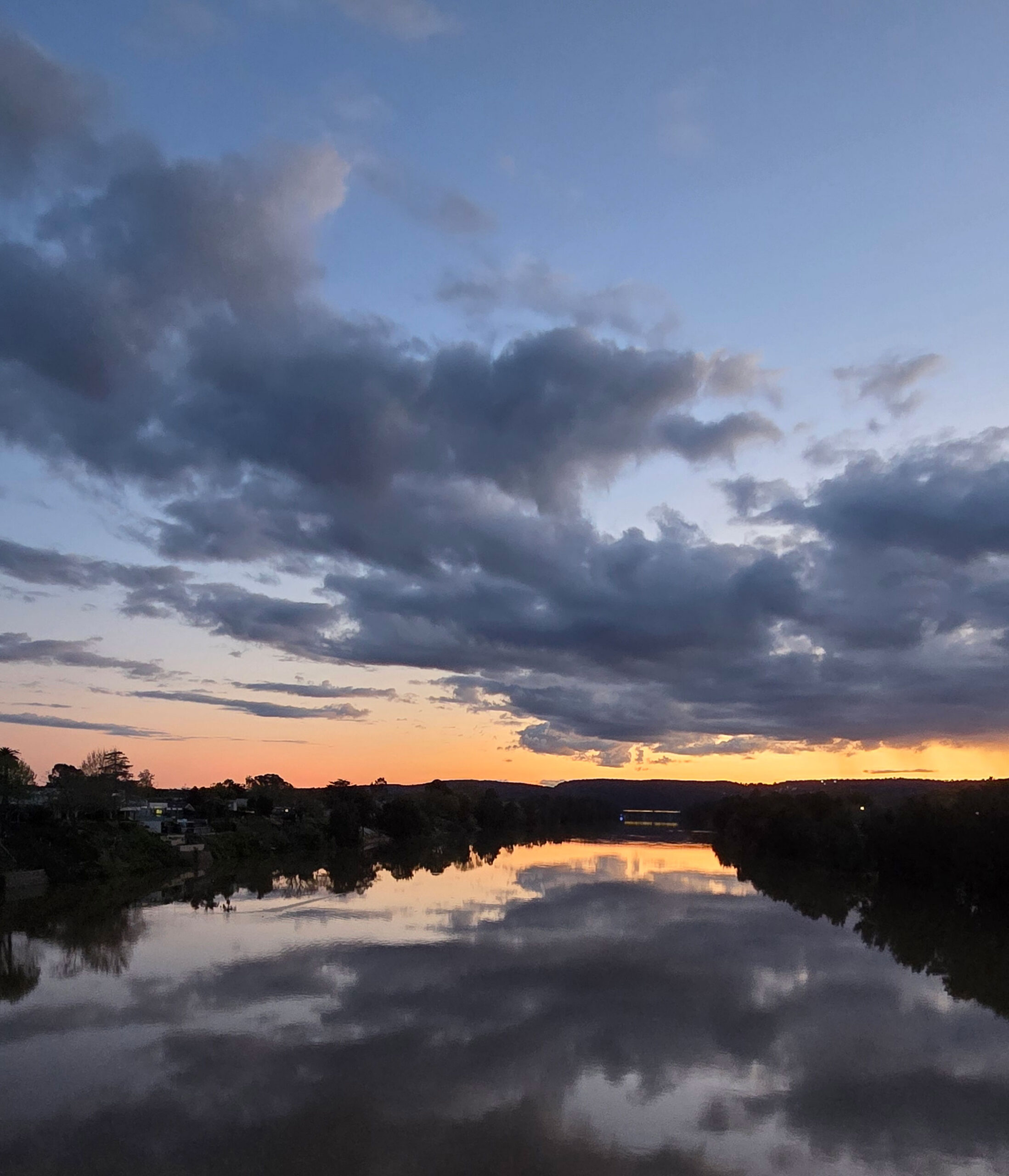 Sunset over the Penrith and Nepean region, Western Sydney